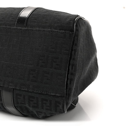 Fendi Zucchino Vitello Shoulder Bag Black 9 of 9