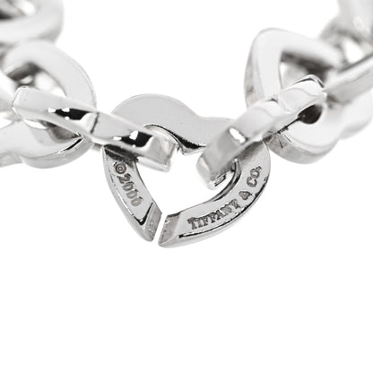 Tiffany Sterling Silver 18K Yellow Gold Heart Links Bracelet 4 of 4