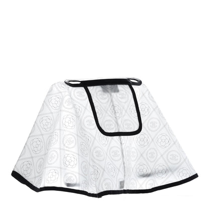 Chanel PVC Calfskin Coco Bag Raincoat White Black 4 of 8