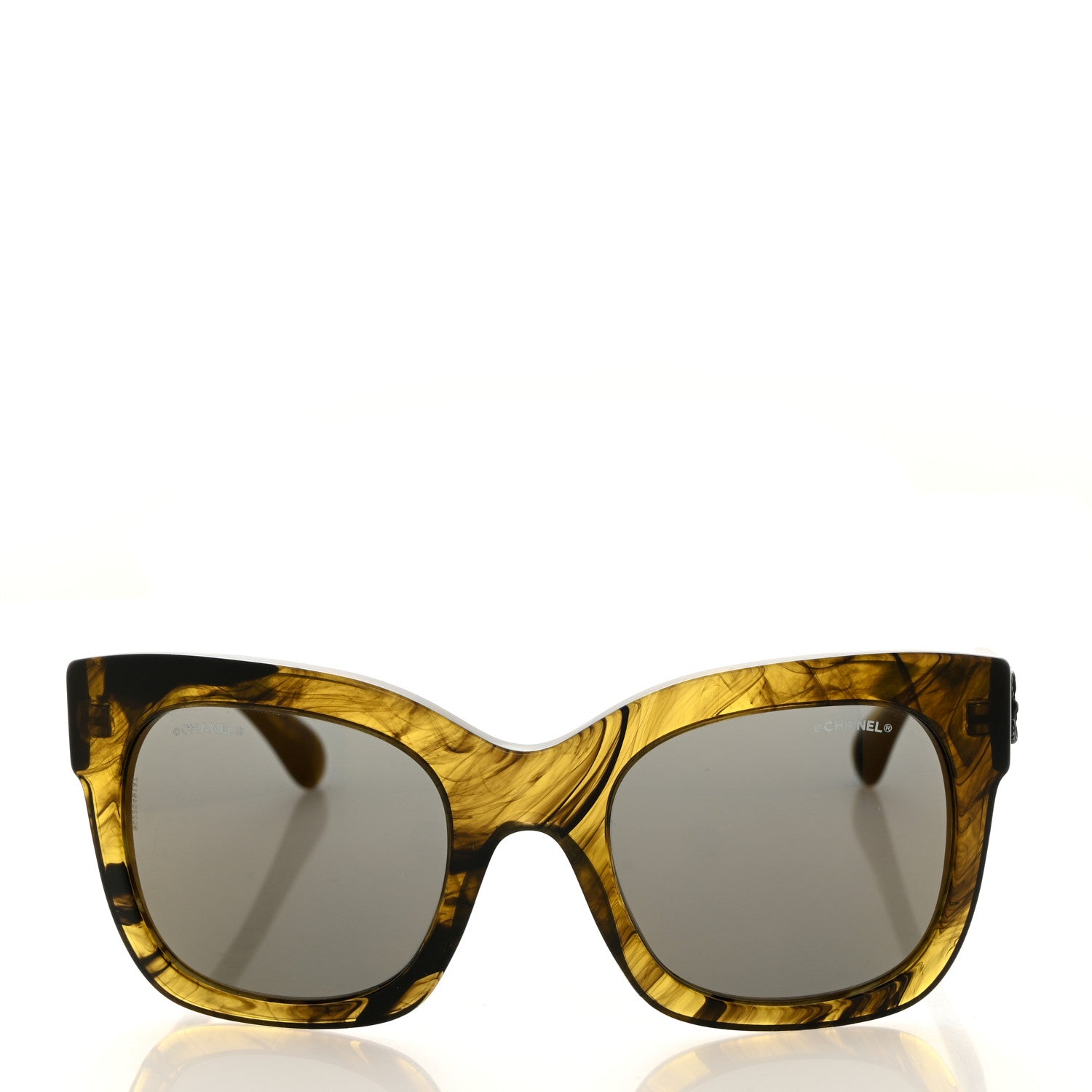 Chanel Acetate CC Fall Square Sunglasses 5357 Yellow 2 of 8