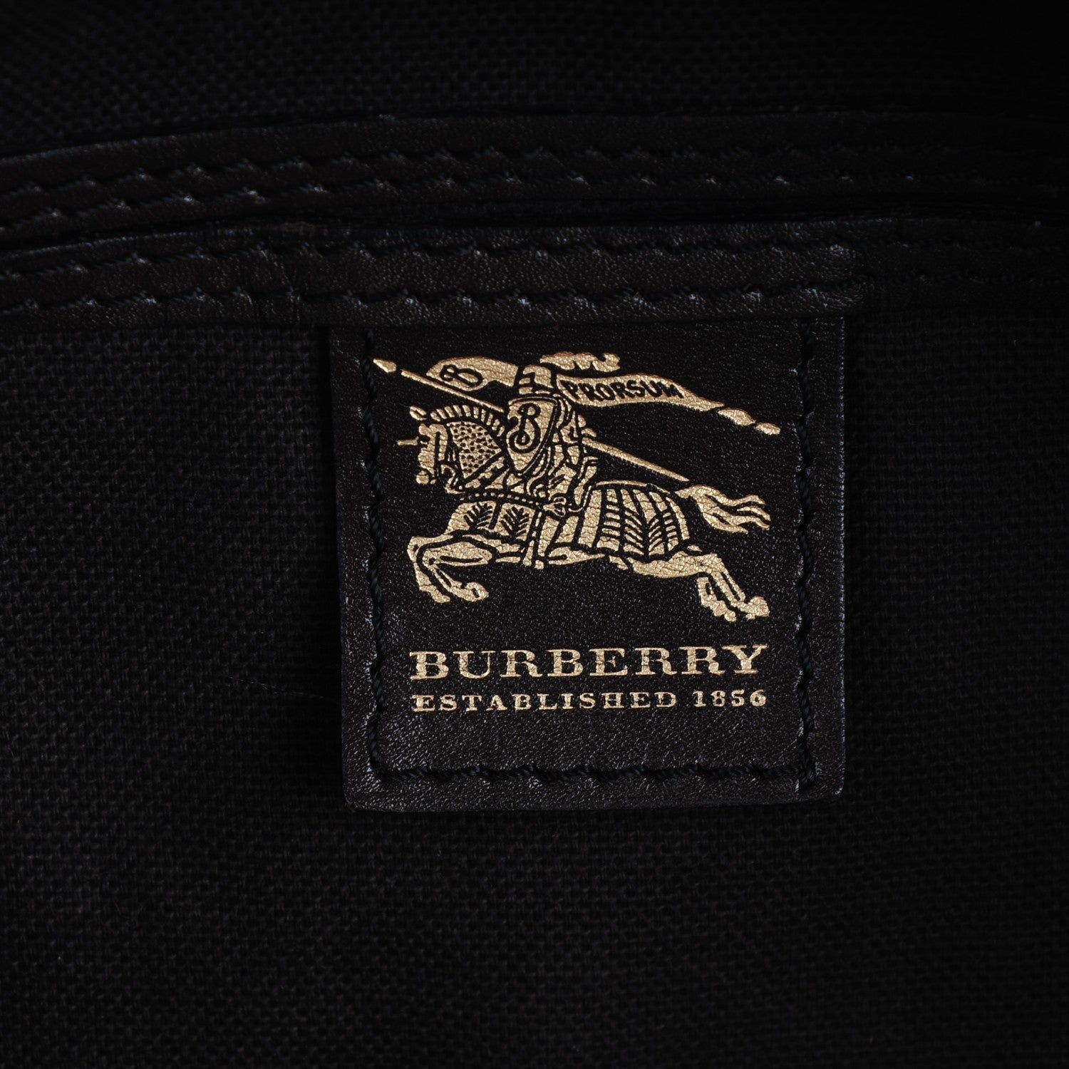 Burberry Haymarket Check Small Chester Bowling Bag Chocolate 8 of 9