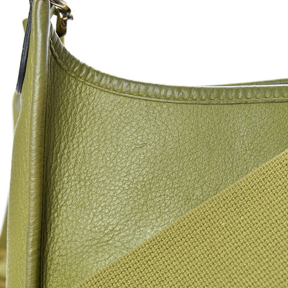 Hermes Taurillon Clemence Evelyne III PM Vert Anis 18 of 18