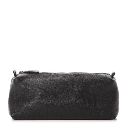 Chanel Grained Calfskin Logo Cosmetic Case Black 1 of 14