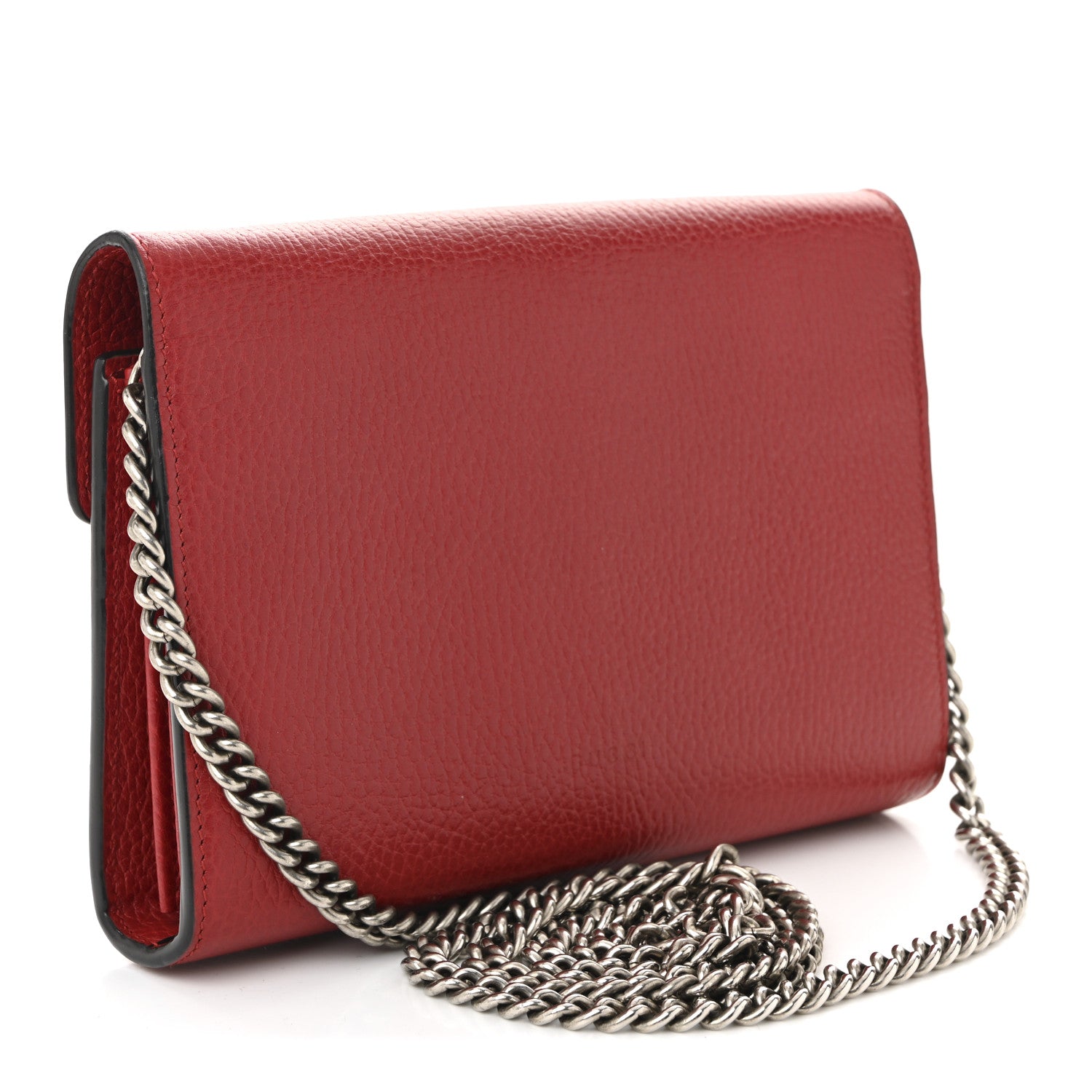 Gucci Calfskin Mini Dionysus Chain Wallet Hibiscus Red 3 of 10
