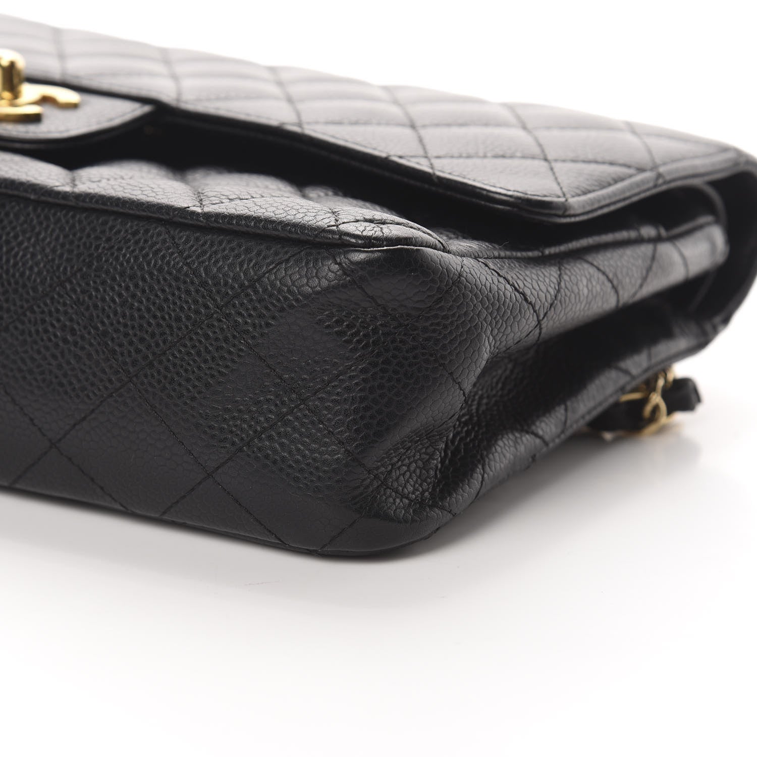 Chanel Caviar Quilted Medium Double Flap Black 10 of 12
