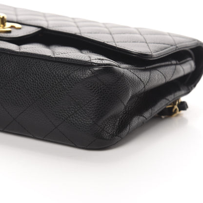 Chanel Caviar Quilted Medium Double Flap Black 10 of 12