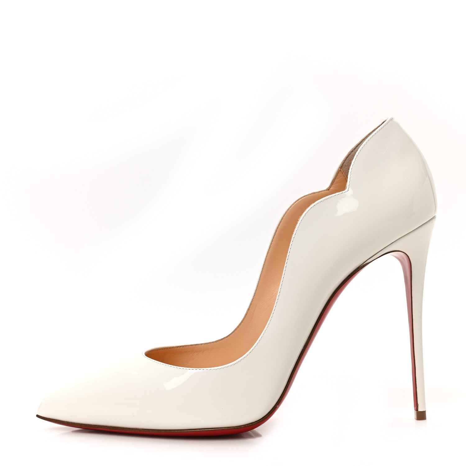 Christian Louboutin Patent Hot Chick 100 Pumps 41 White 1 of 9