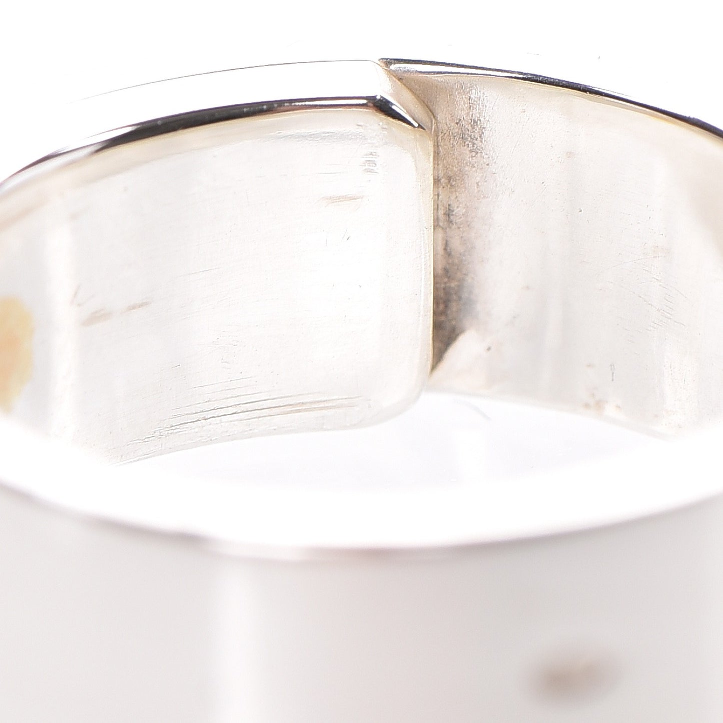 Sterling Silver 18K Yellow Gold Kelly Cadena Ring 54 6.25