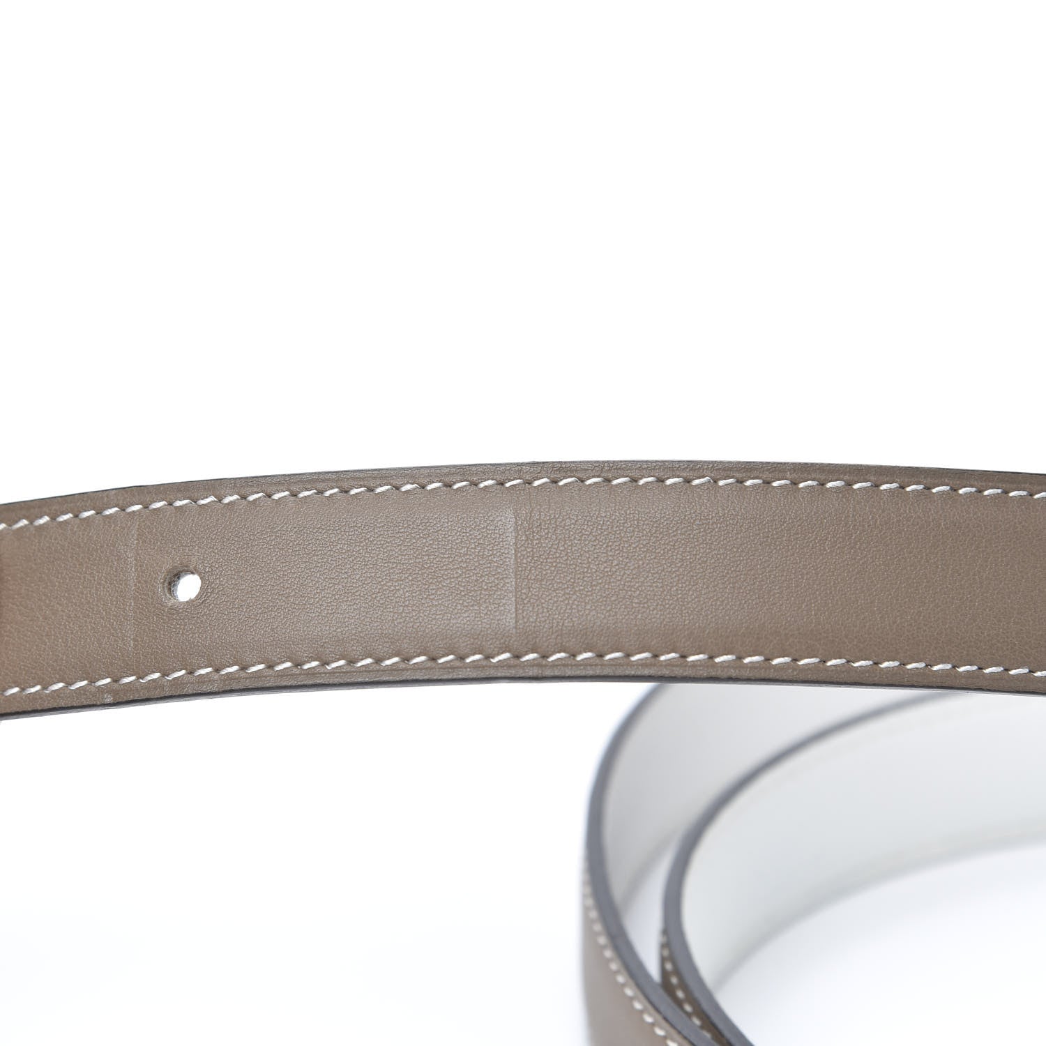 Hermes Swift Epsom 24mm Belt Strap 85 Etoupe White 8 of 8