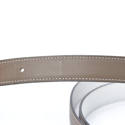 Hermes Swift Epsom 24mm Belt Strap 85 Etoupe White 8 of 8