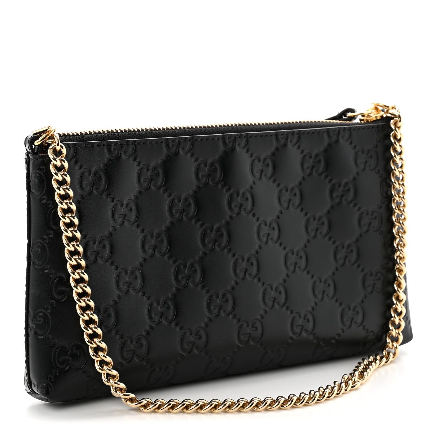 Gucci Guccissima Signature Wrist Wallet Black 3 of 10