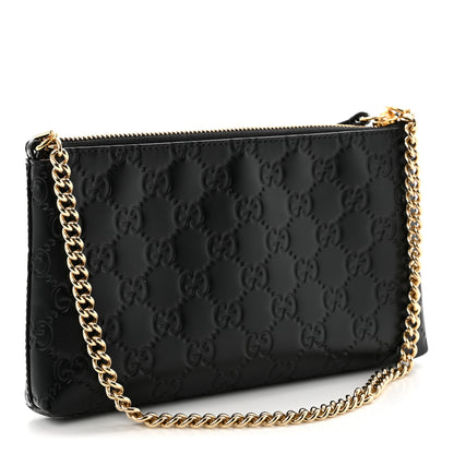 Gucci Guccissima Signature Wrist Wallet Black 3 of 10