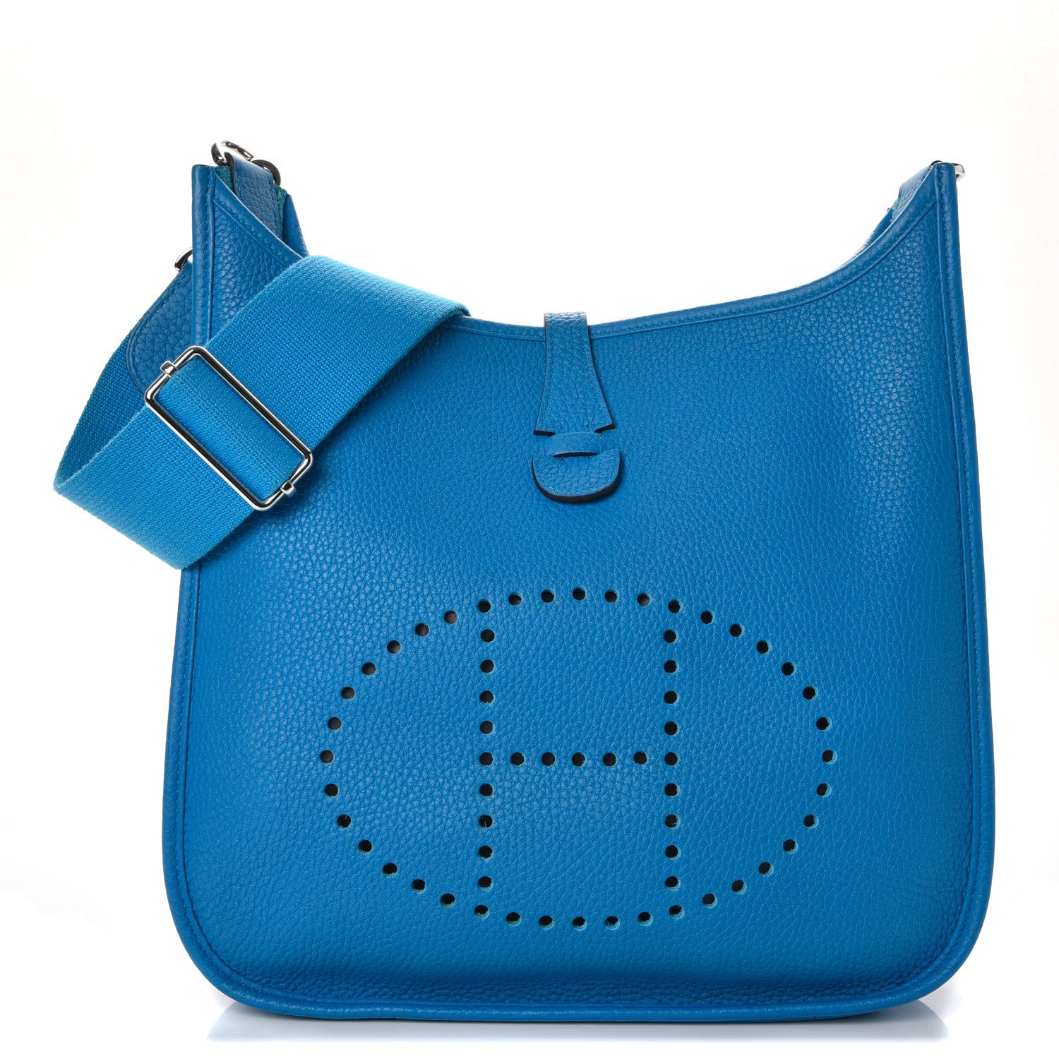 Hermes Taurillon Clemence Evelyne III PM Bleu Zanzibar 1 of 8