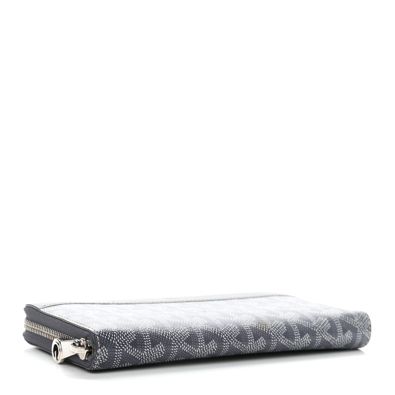 Goyard Goyardine Matignon Zip Around GM Wallet Grey 4 of 7