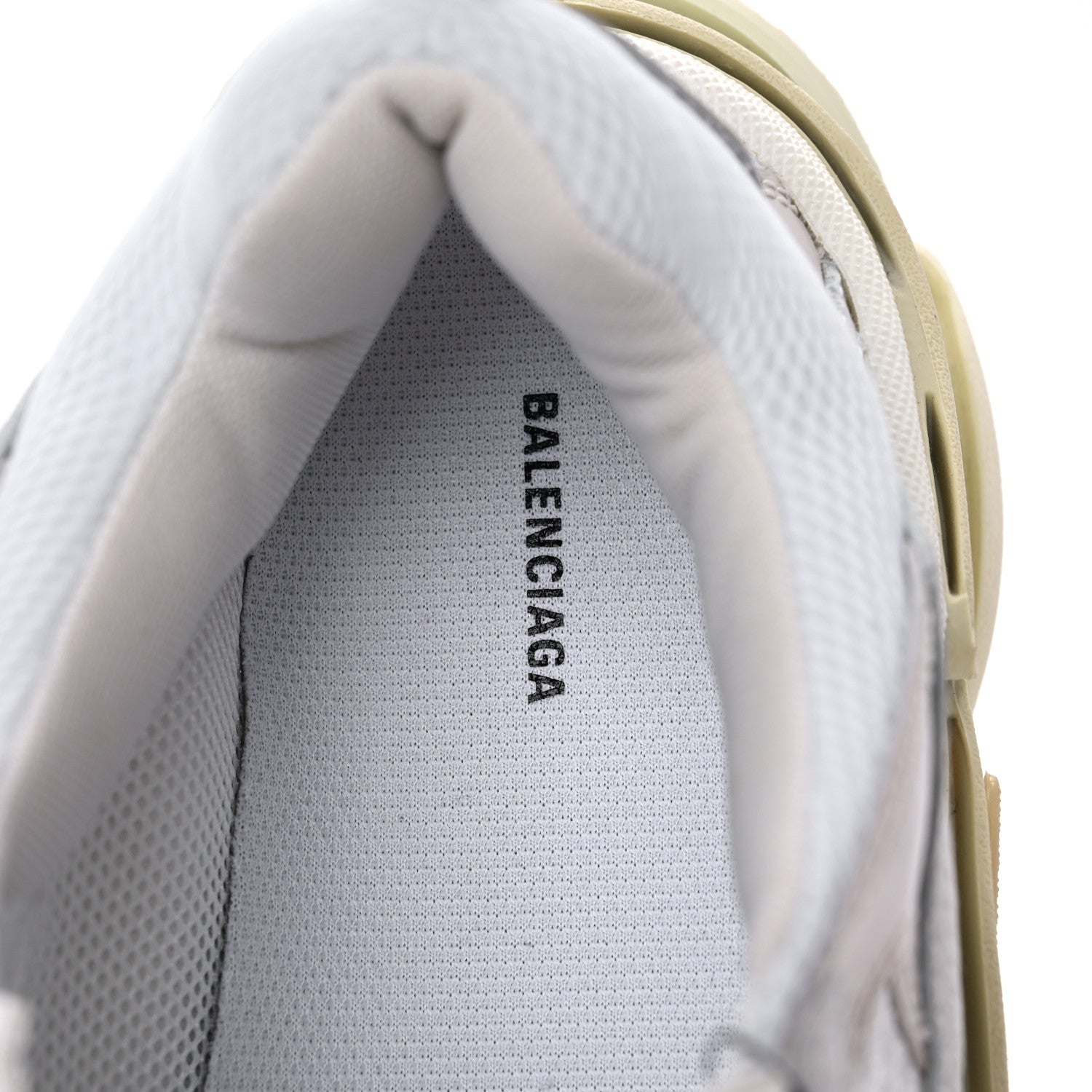 Balenciaga Fabric Mesh Womens Triple S Sneakers 40 White 8 of 12
