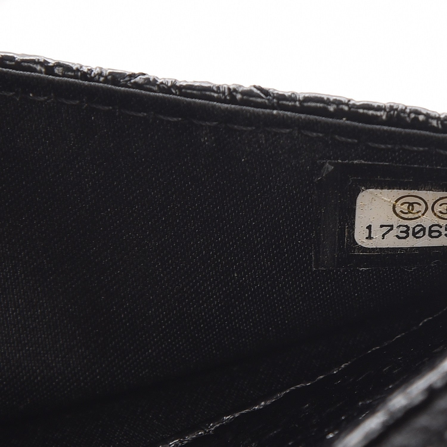 Chanel Distressed Patent Calfskin Quilted Wallet on Chain WOC Black 8 of 8