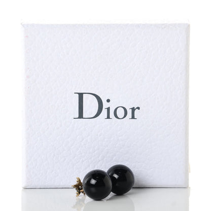 Christian Dior Crystal Star Mise En Dior Tribal Earrings Black 6 of 6