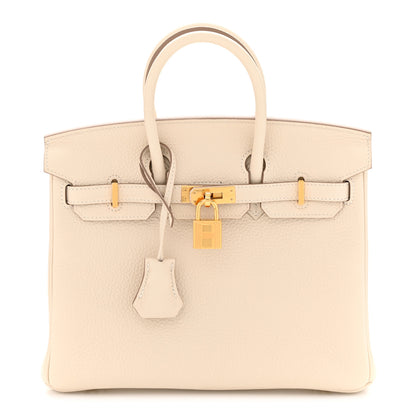 Hermes Togo Birkin 25 Craie 1 of 11