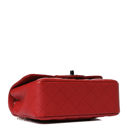 Chanel Caviar Quilted Mini Rectangular Flap Red 4 of 12