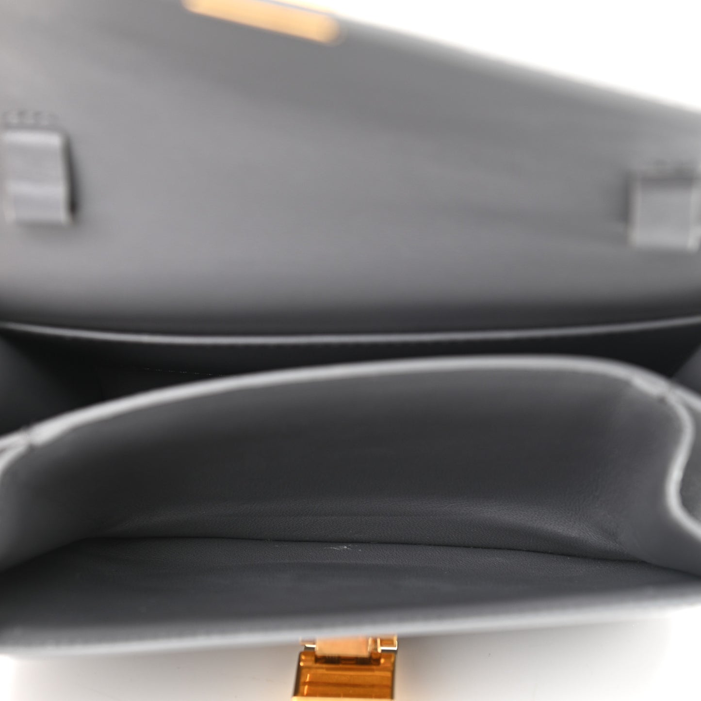 Box Calfskin Teen Classic Box Flap Bag Light Charcoal