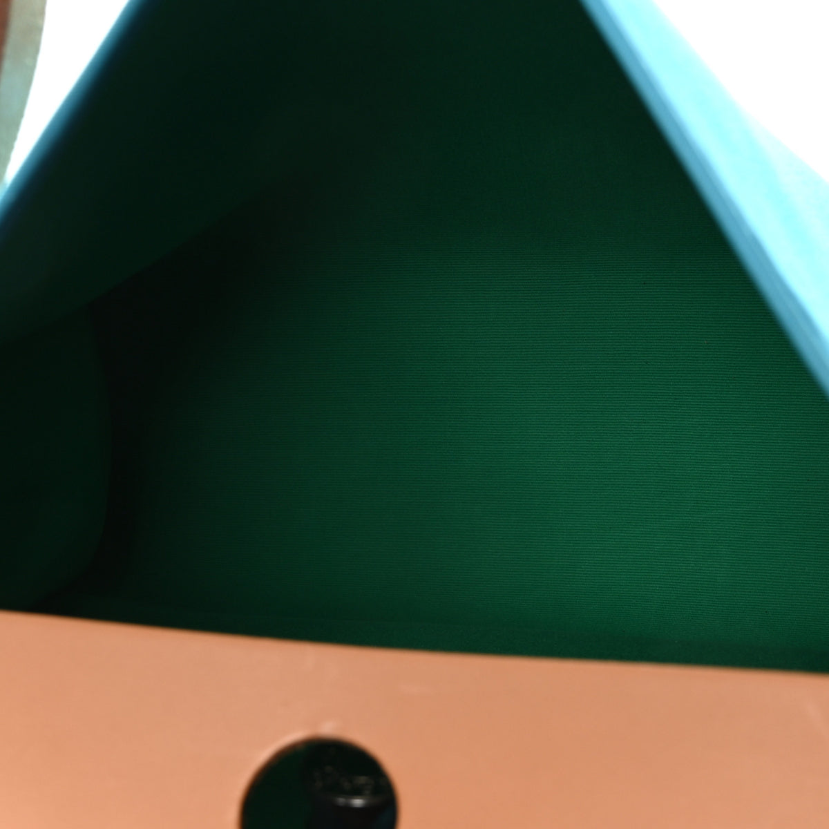 Hermes Vache Hunter Toile Herbag Zip 31 PM Bleu Azteque Menthe 6 of 11