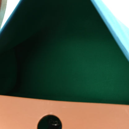 Hermes Vache Hunter Toile Herbag Zip 31 PM Bleu Azteque Menthe 6 of 11