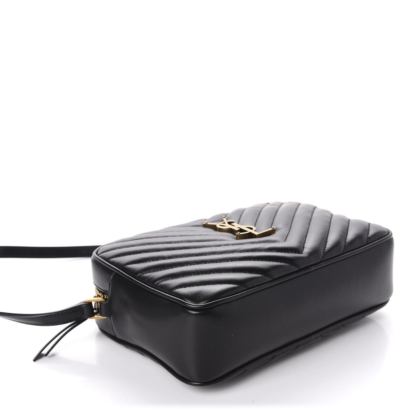 Calfskin Matelasse Monogram Lou Camera Bag Black