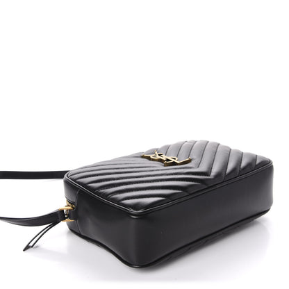 Saint Laurent Calfskin Matelasse Monogram Lou Camera Bag Black 4 of 10