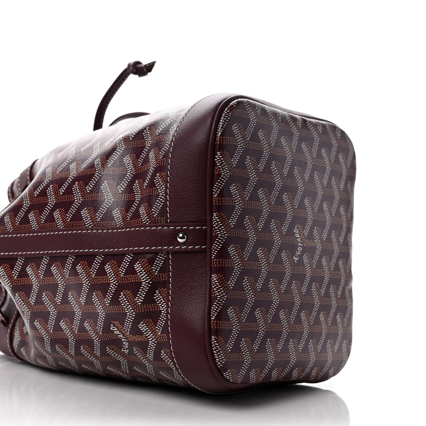 Goyardine Petit Flot Bucket Bag PM Burgundy