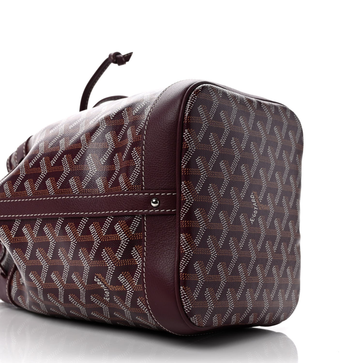 Goyard Goyardine Petit Flot Bucket Bag PM Burgundy 7 of 8