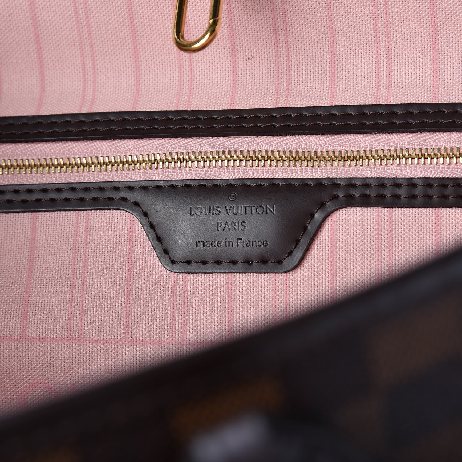 Louis Vuitton Damier Ebene Neo Neverfull MM Rose Ballerine 8 of 9