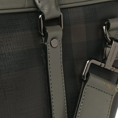Burberry London Smoked Check Large Briefcase Grey 29 of 39
