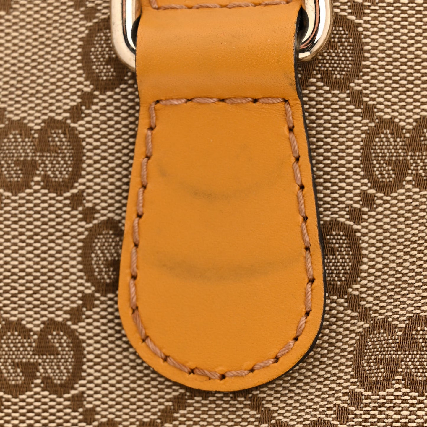 Monogram Selleria Calfskin Vintage Web Medium Boston Beige Ebony Yellow