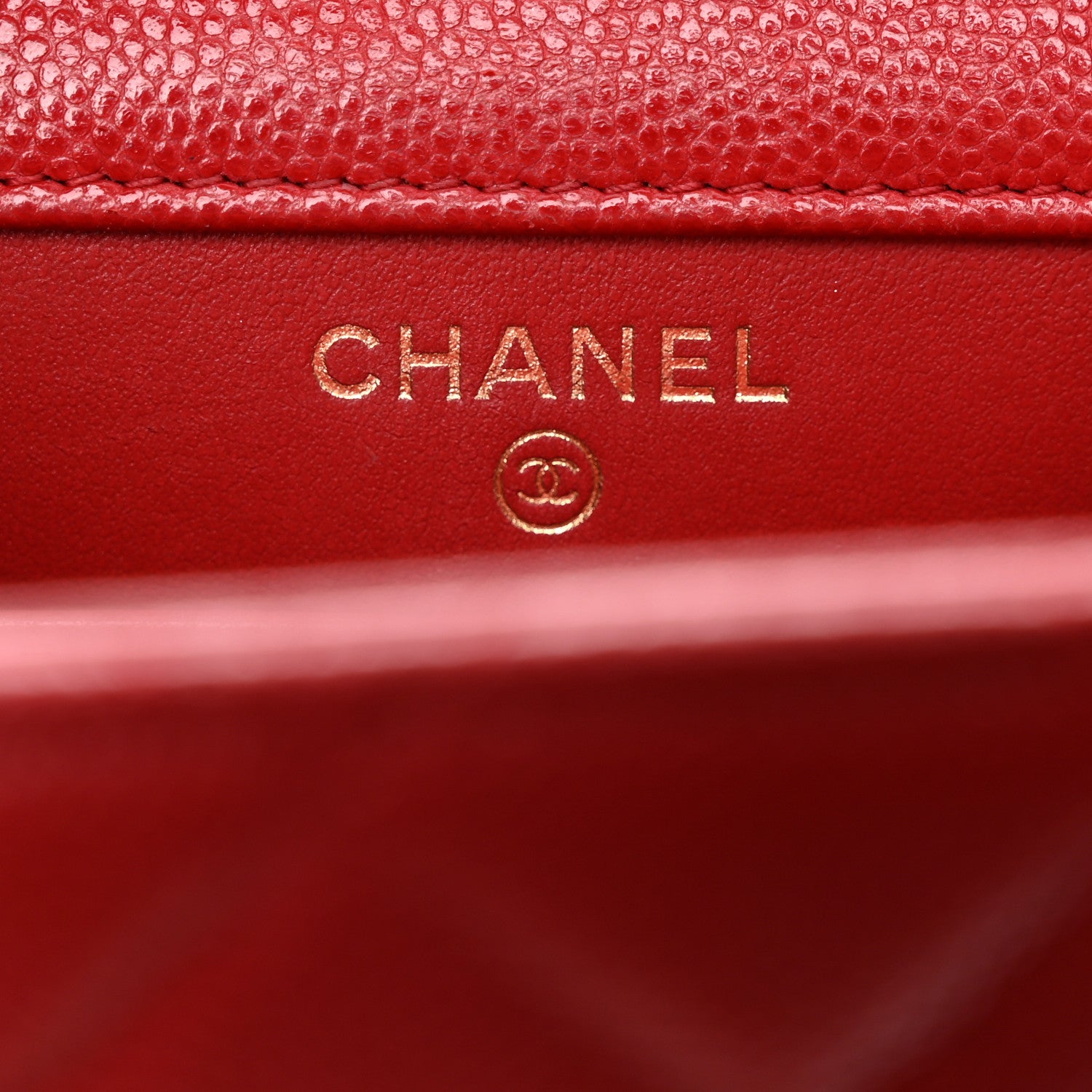 Chanel Caviar Quilted Classic Phone Holder Red 6 of 11