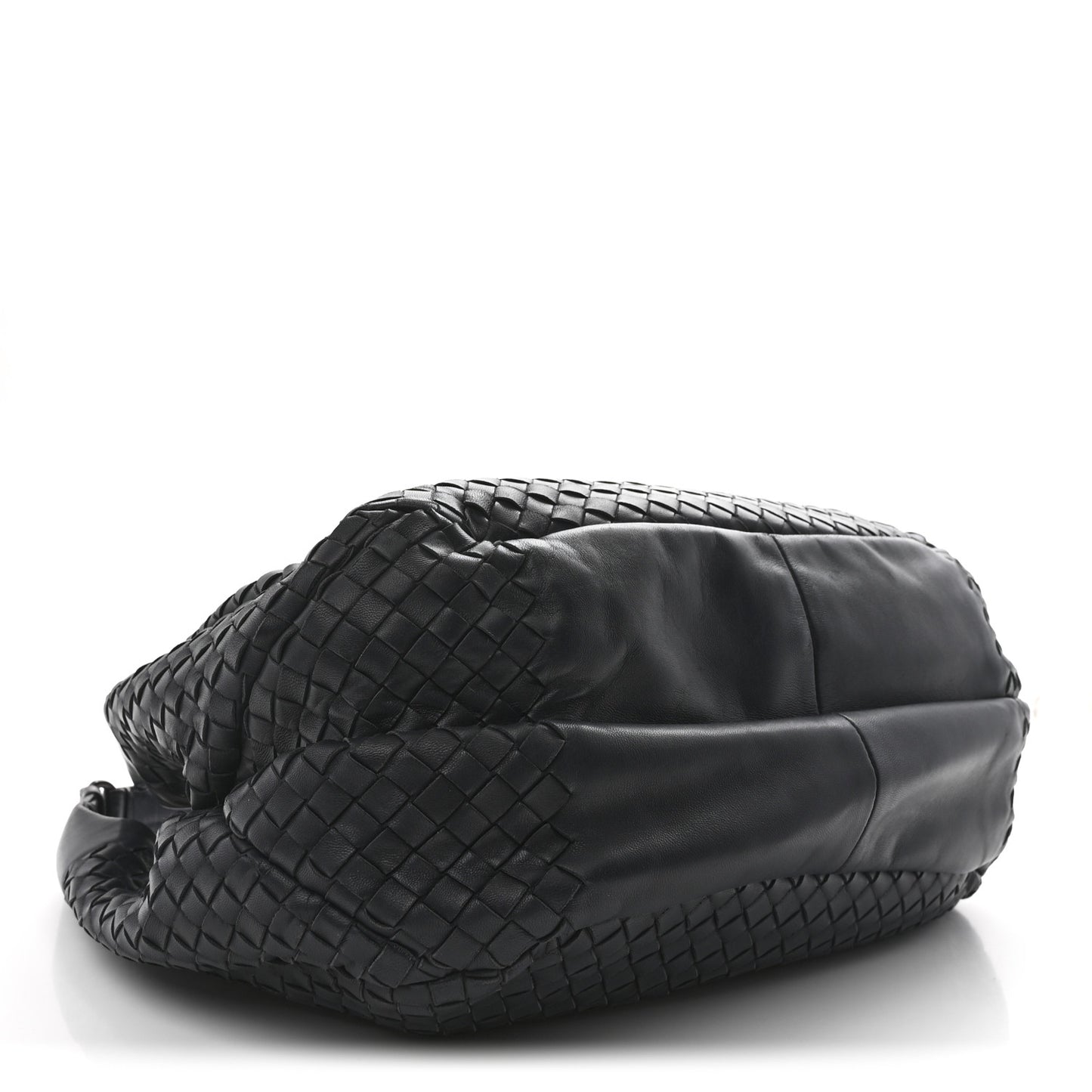 Nappa Intrecciato Medium Campana Hobo Dark Navy