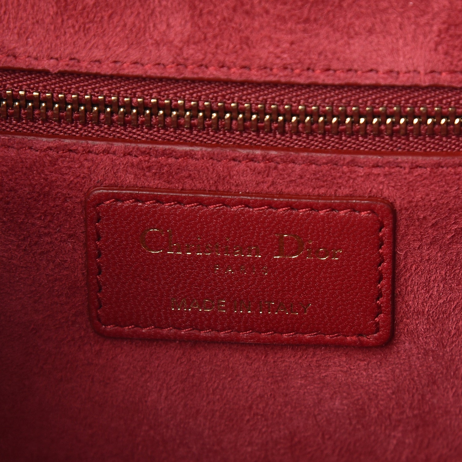Christian Dior Lambskin Cannage Studded Small Dioraddict Flap Bag Red 6 of 11