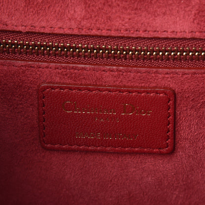 Christian Dior Lambskin Cannage Studded Small Dioraddict Flap Bag Red 6 of 11