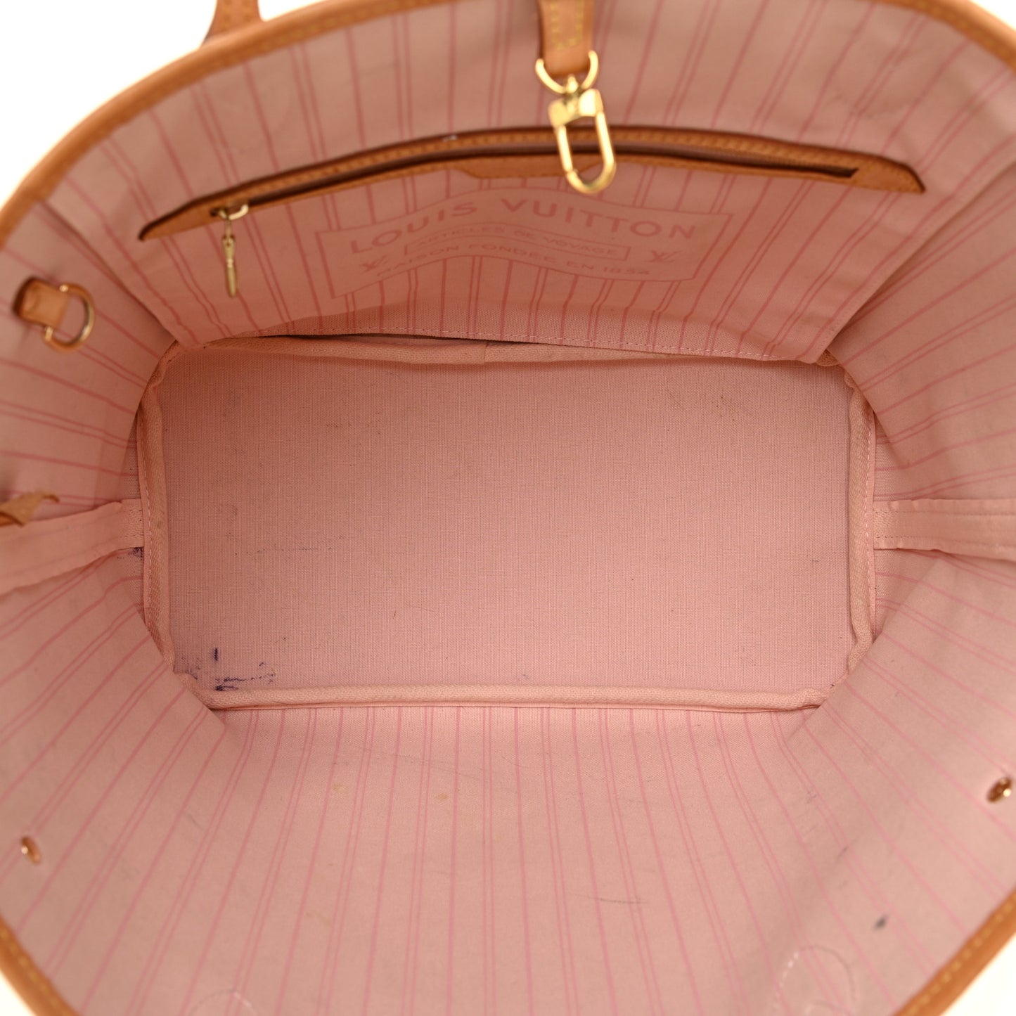 Damier Azur Neo Neverfull MM Rose Ballerine