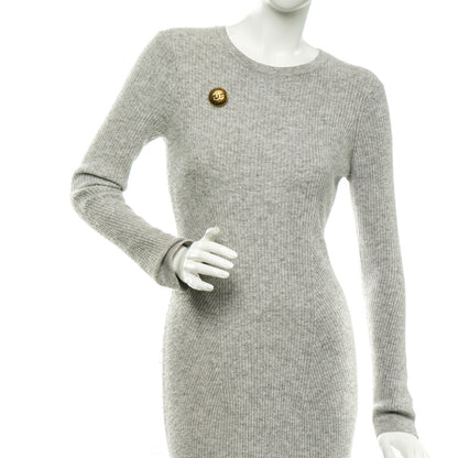 Chanel CC Sunburst Brooch Gold 2 of 4