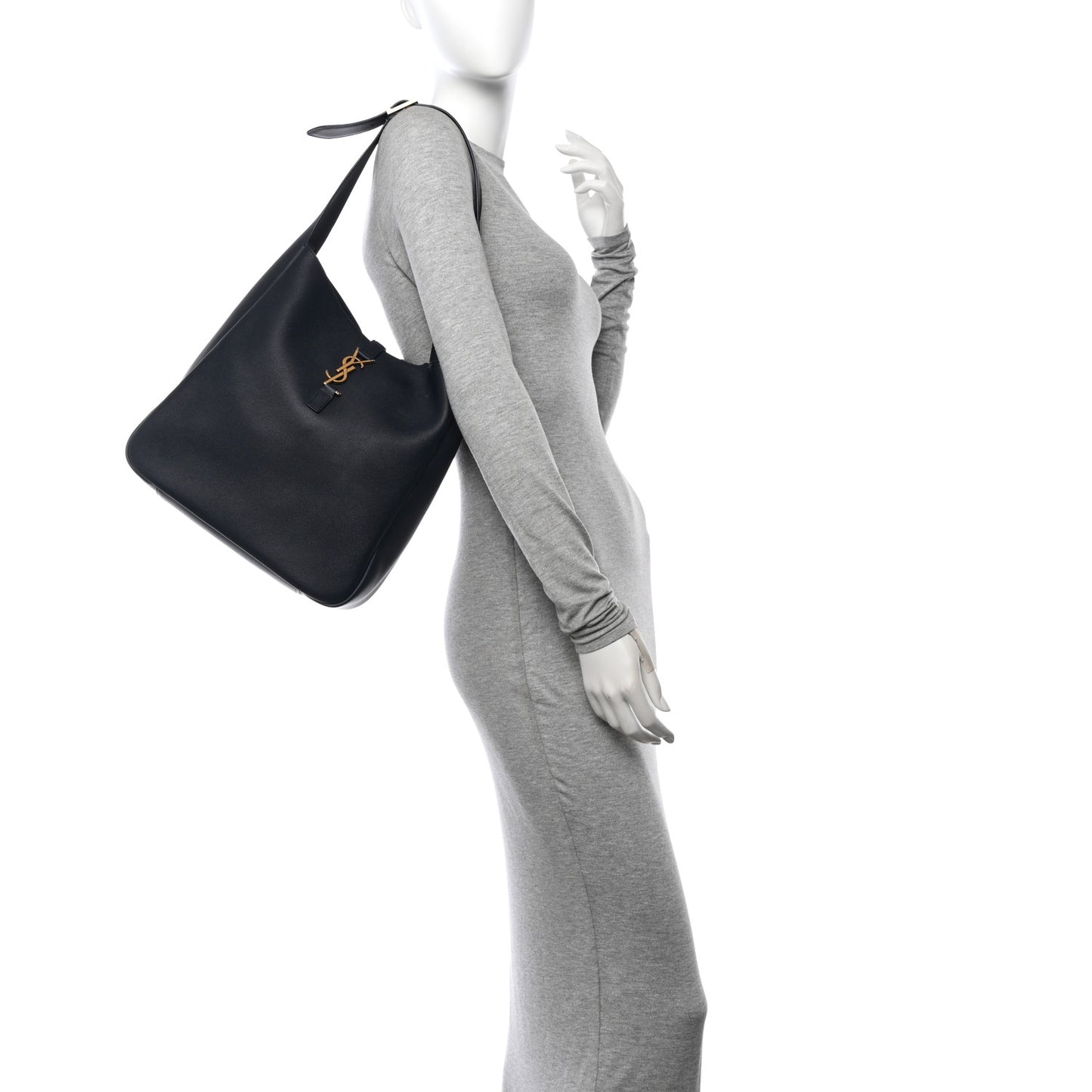 Supple Calfskin Large Le 5 A 7 Soft Hobo Bleu Abysse
