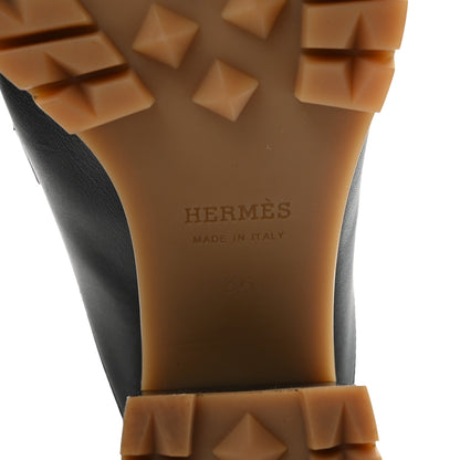 Hermes Calfskin Womens Flore 60 Mules 36 Black 13 of 20