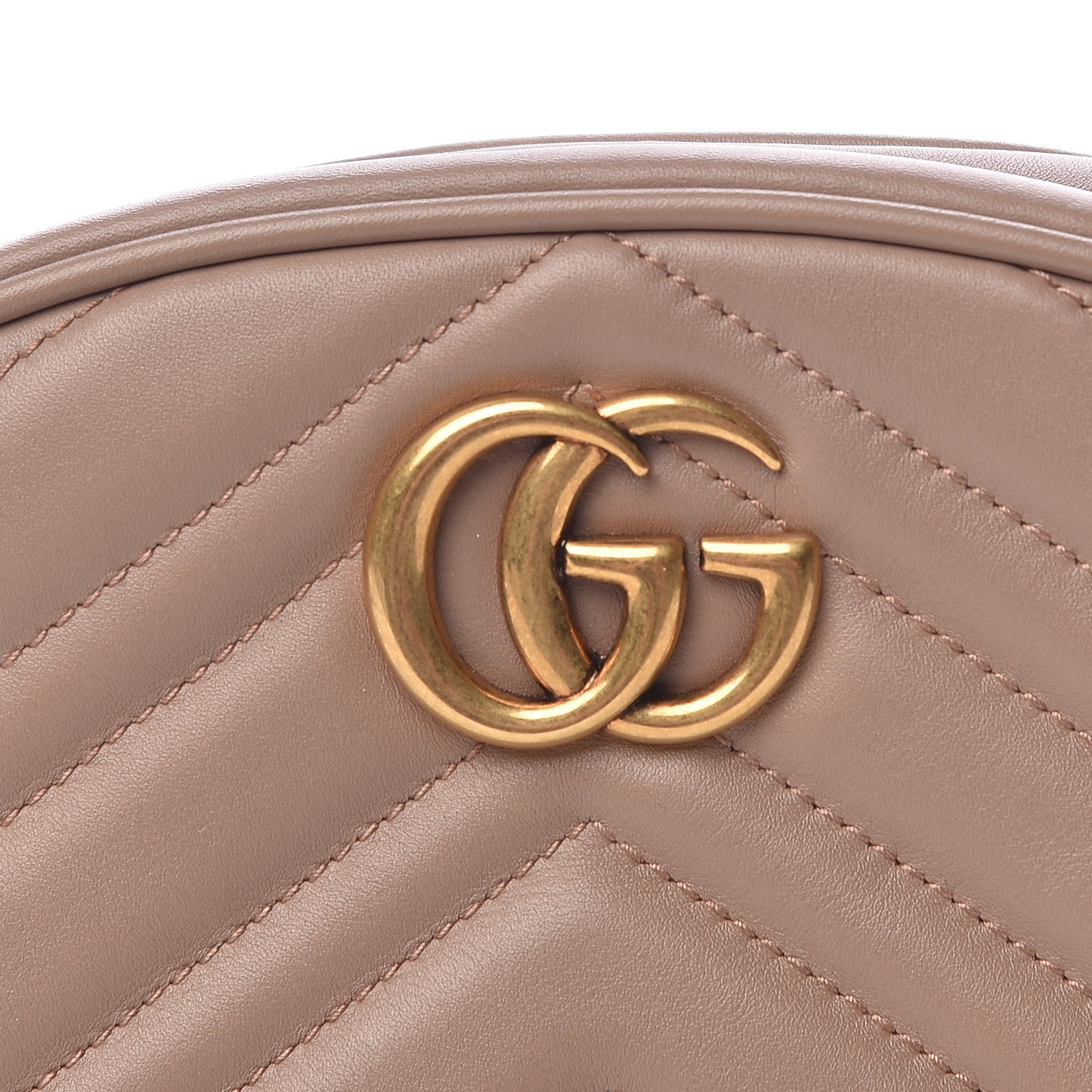 Gucci Calfskin Matelasse GG Marmont Belt Bag 85 34 Porcelain Rose 8 of 12