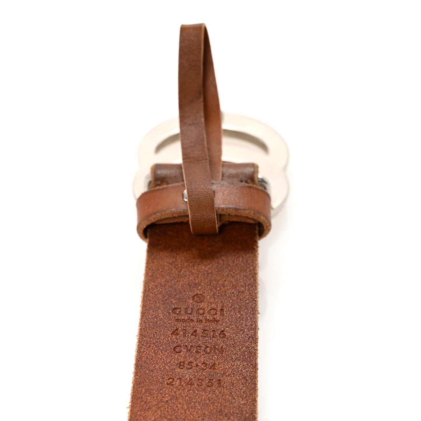 Cuoio Toscano Nickel Double Double G 30mm Belt 85 34 Cuir