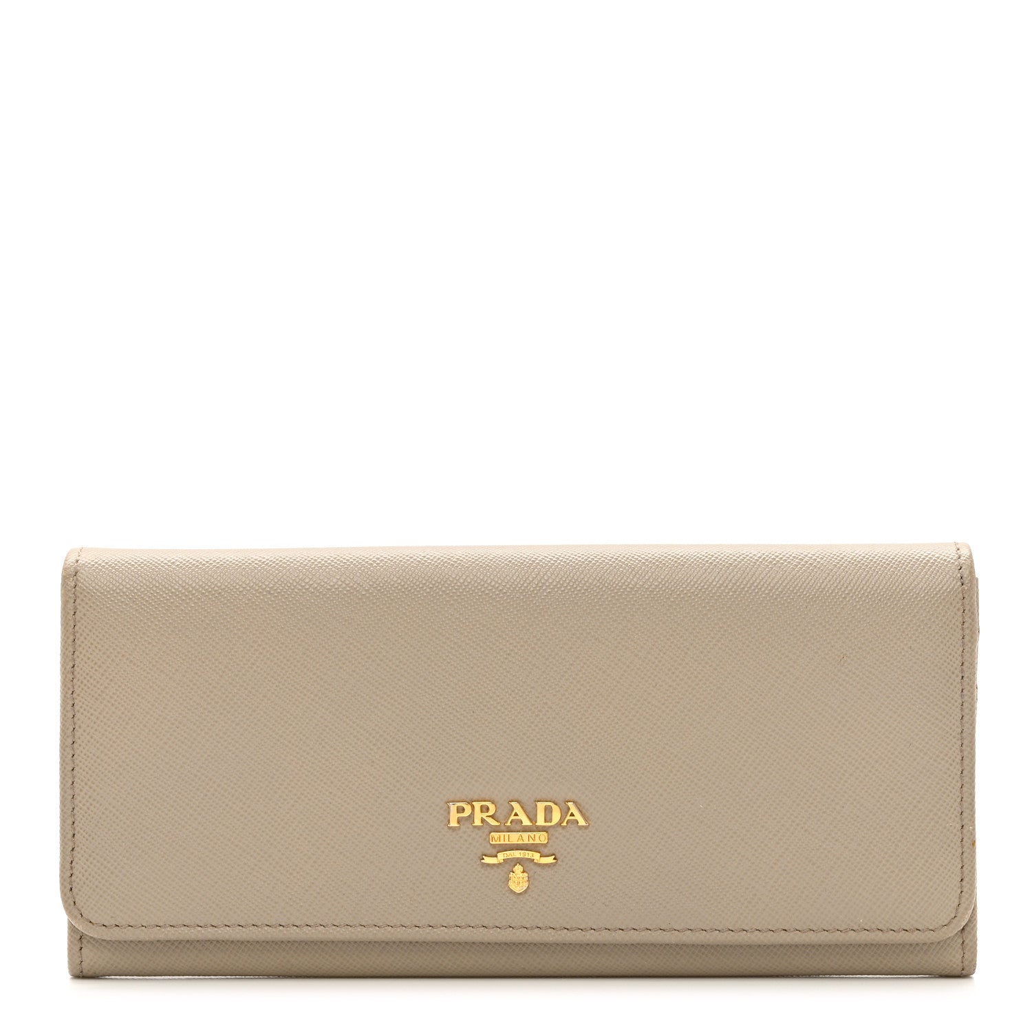 Prada Saffiano Metal Continental Flap Wallet Cammeo 1 of 10