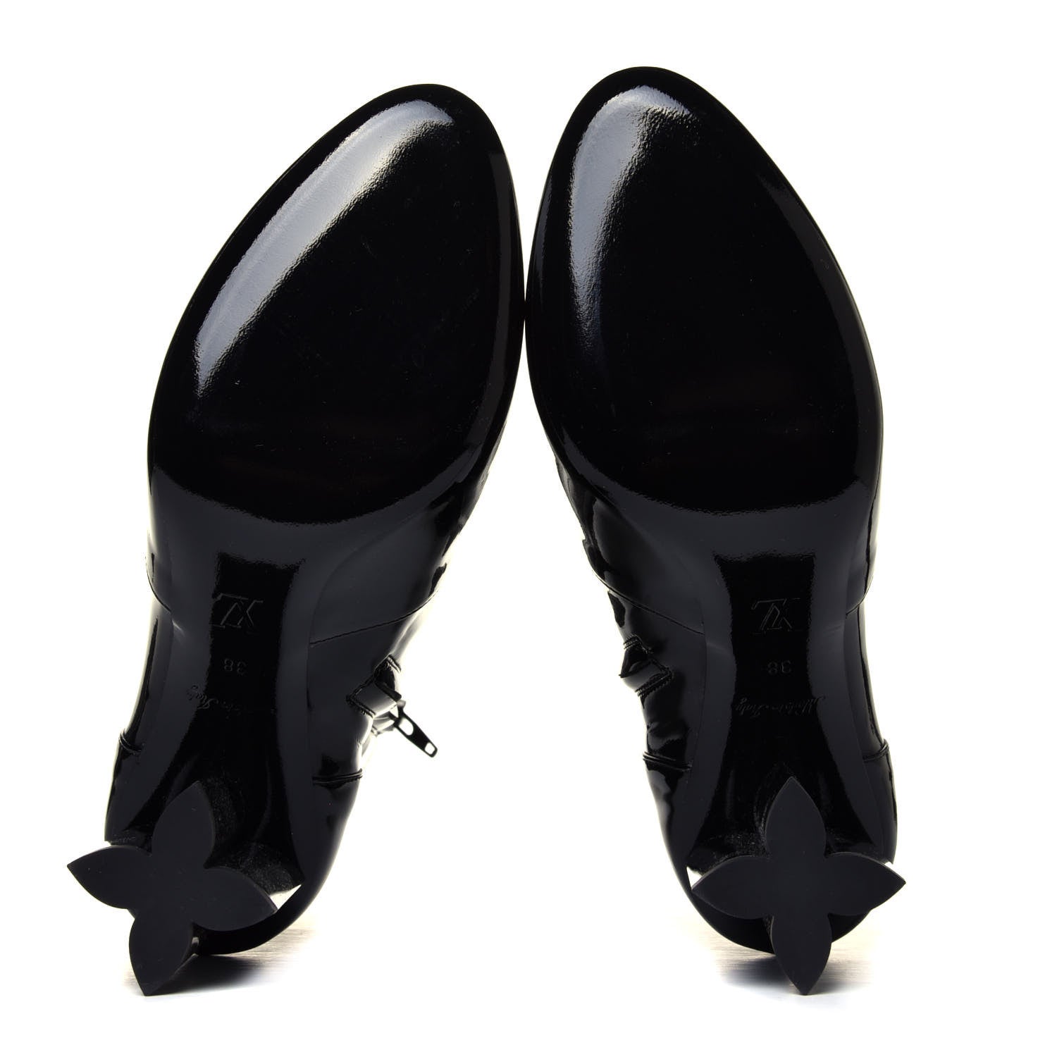 Louis Vuitton Patent Silhouette Ankle Boots 38 Black 12 of 12