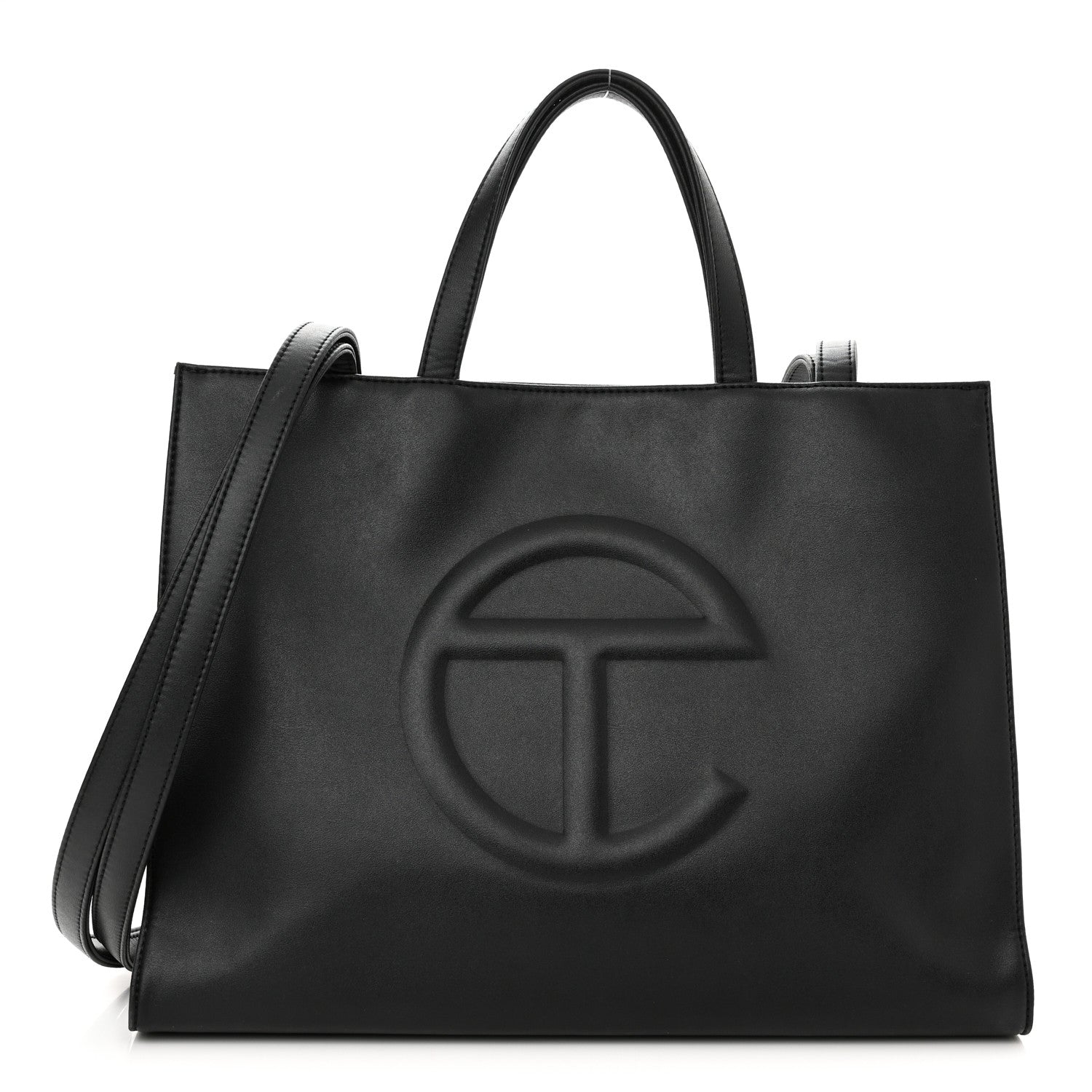 Telfar Vegan Leather Medium Shopping Bag Black 1 of 10