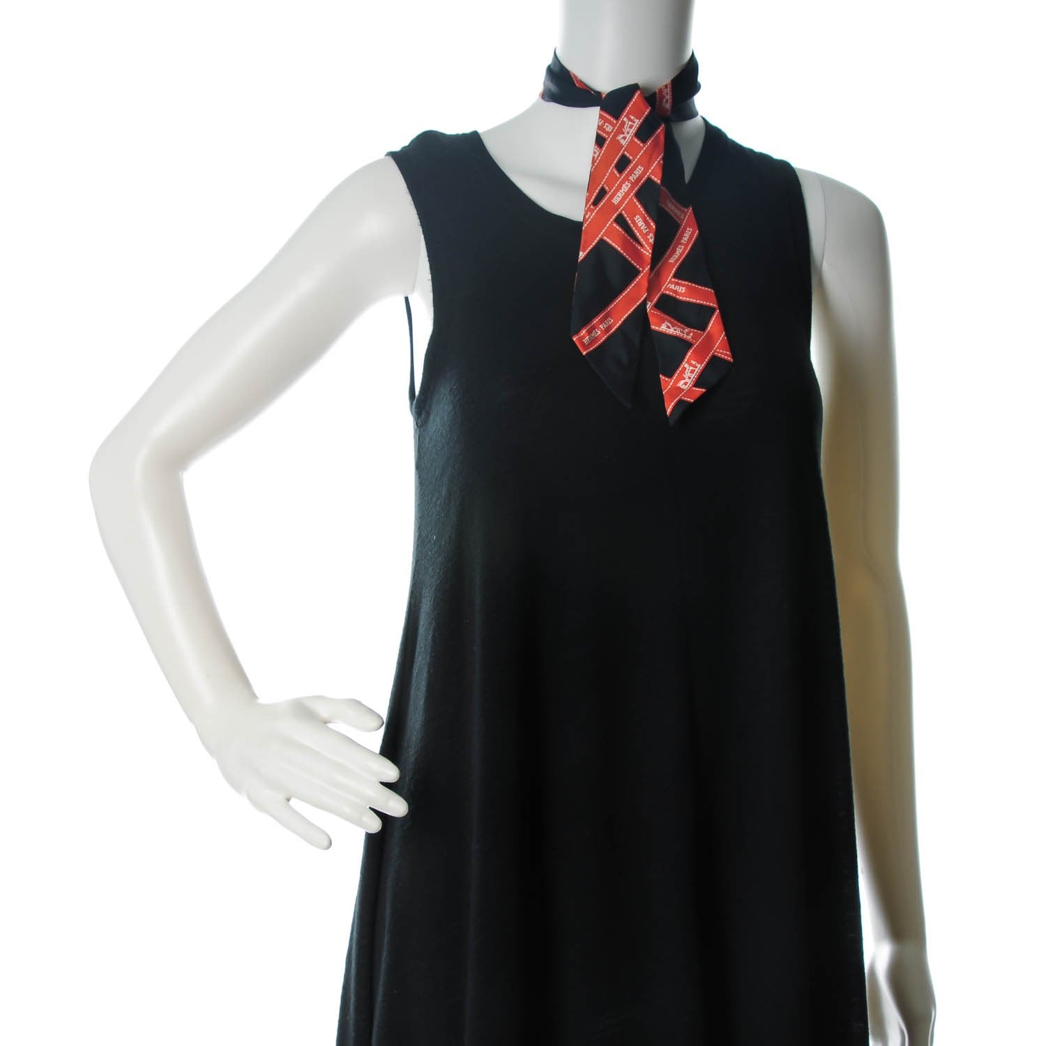 Hermes Silk Bolduc Twilly Black Orange 2 of 4