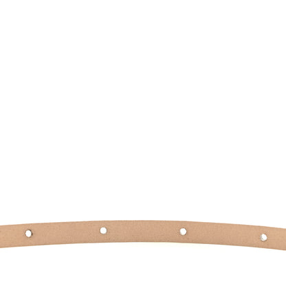 Chanel Patent Calfskin CC Logo Skinny Belt 80 32 White 7 of 8