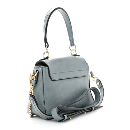 Chloe Calfskin Mini Faye Day Shoulder Bag Cloudy Blue 3 of 13