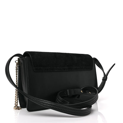 Chloe Suede Calfskin Small Faye Shoulder Bag Black 3 of 10
